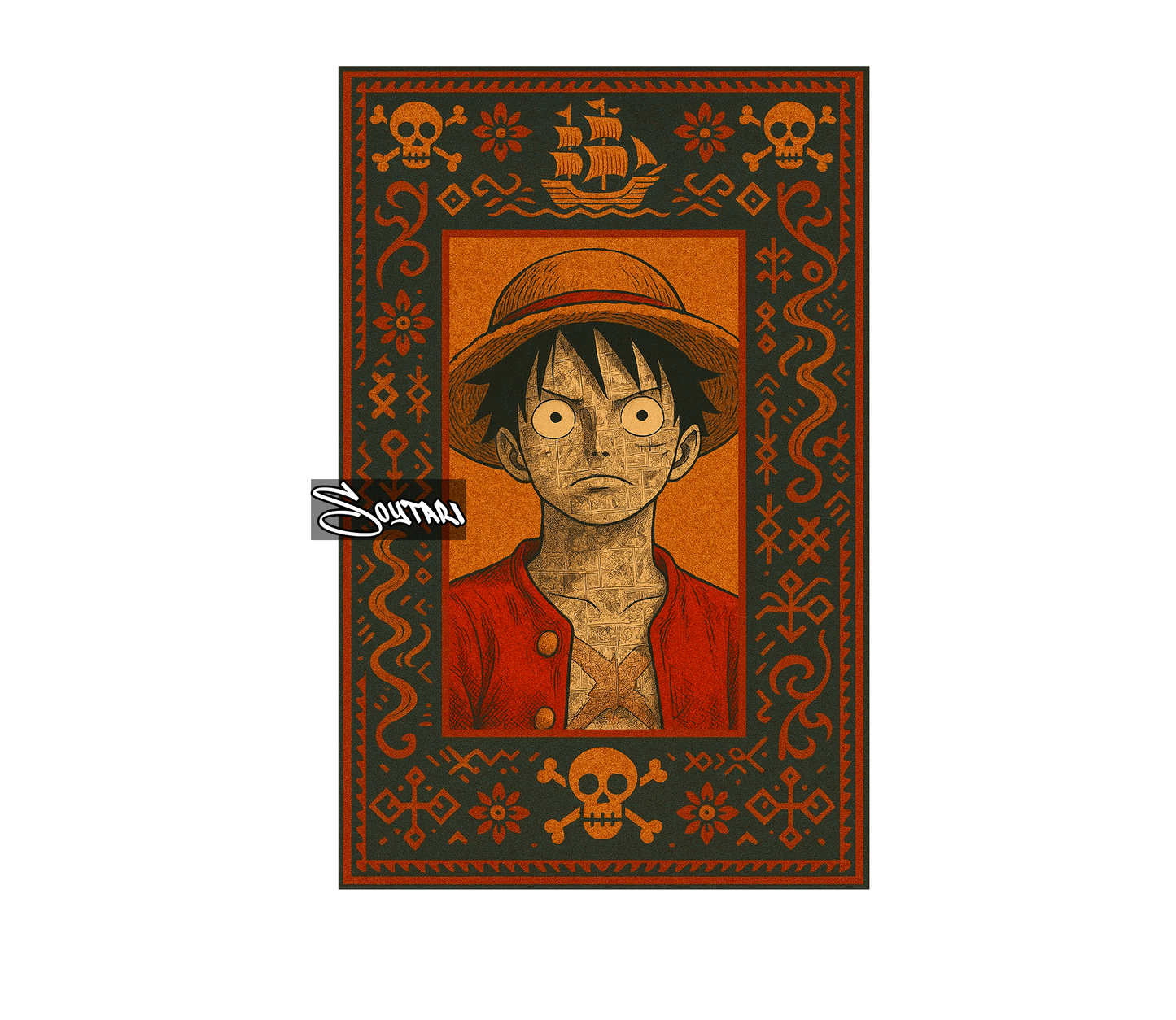 Patterned Luffy Rug