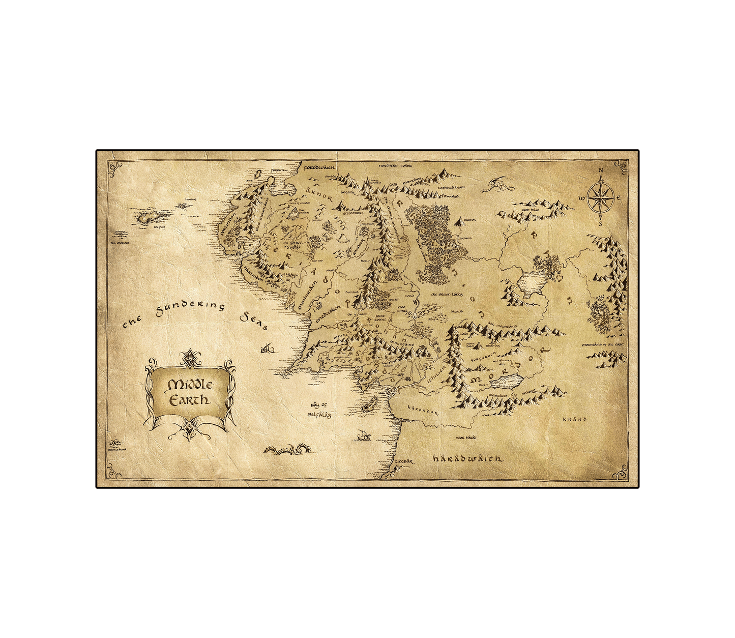 Middle Earth Harita Halı