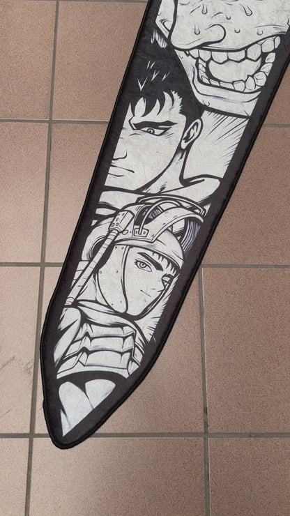 Berserk Guts Dragon Slayer Carpet
