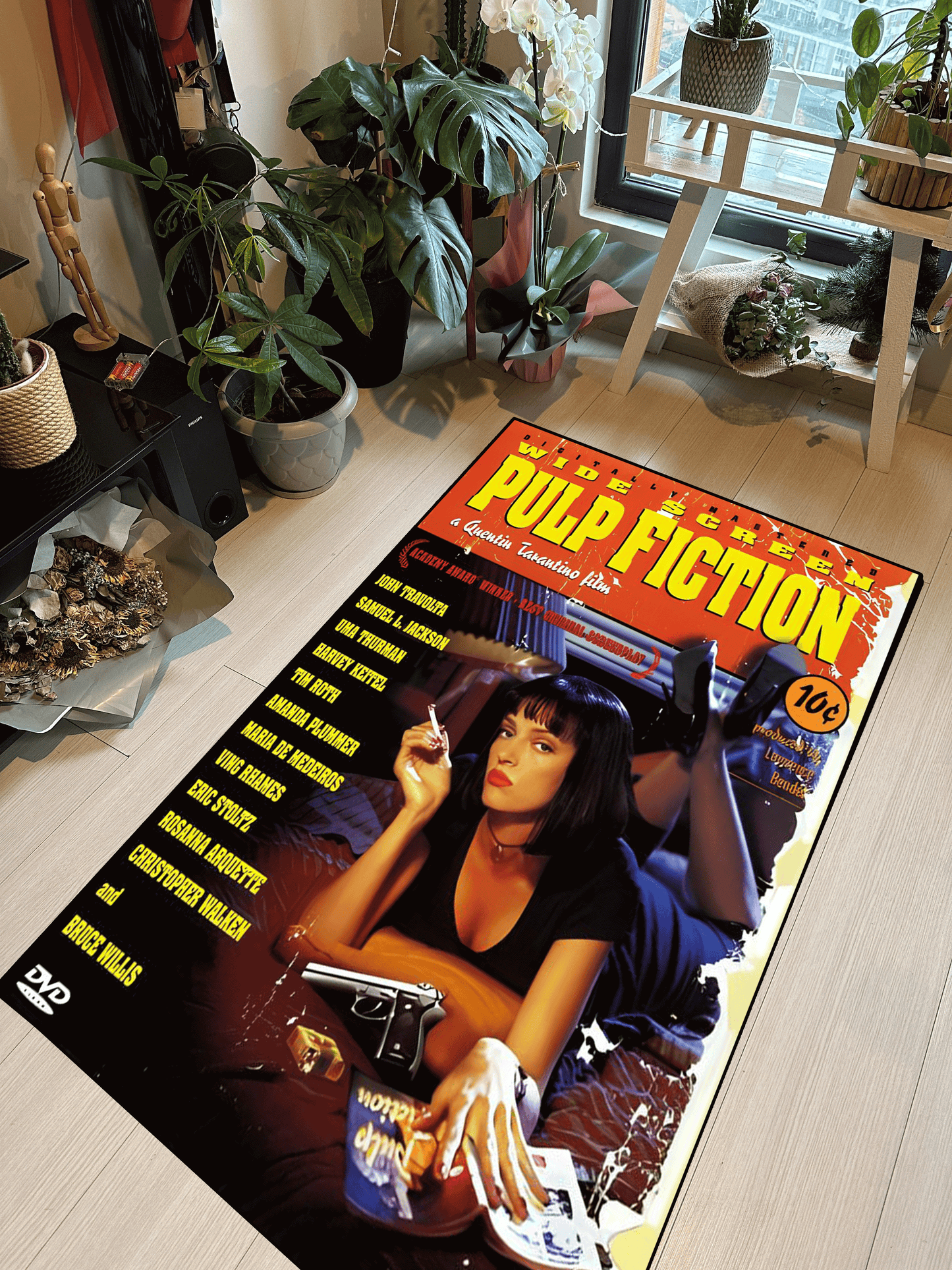 Pulp Fiction Film Poster Halı