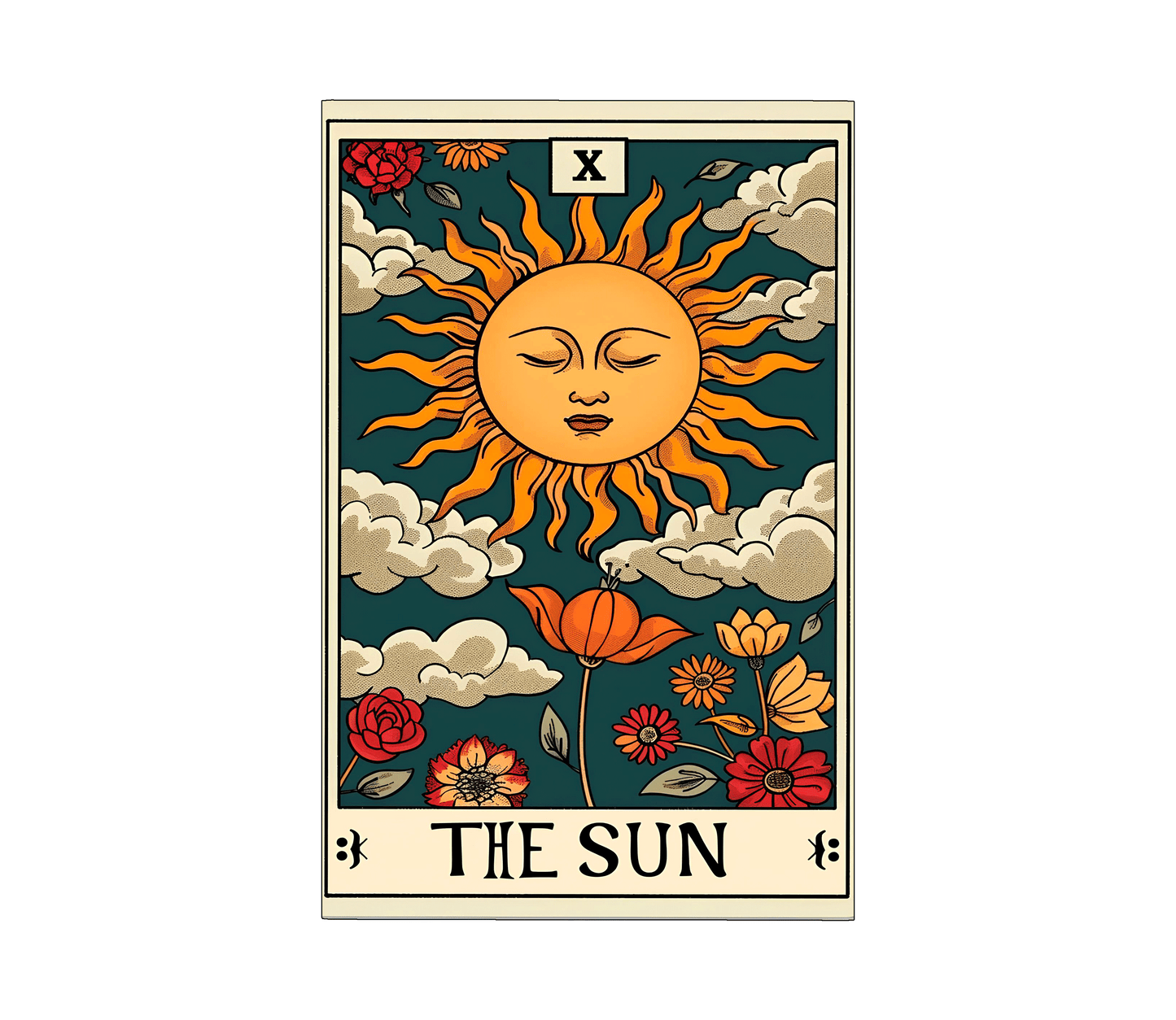 The Sun Tarot Kart Halı
